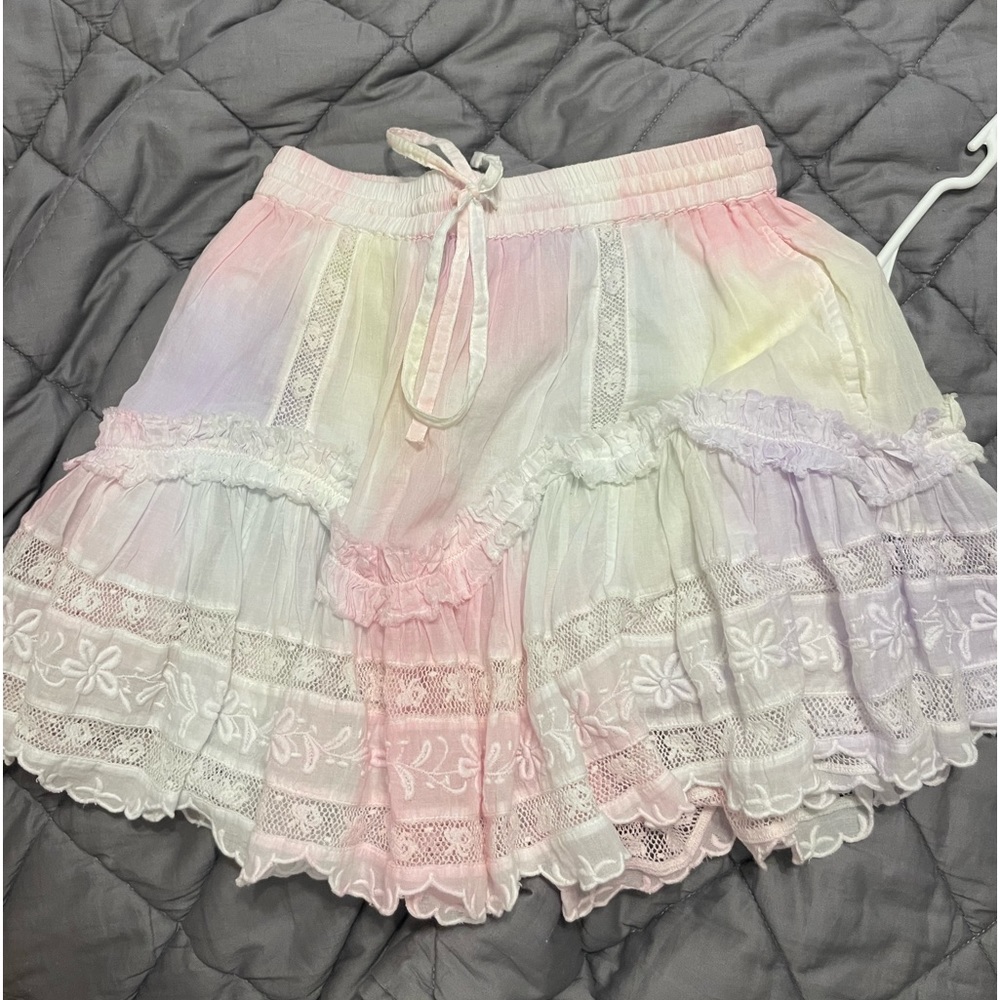 loveshackfancy tie dye skirt!
